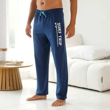 Dámské pyžamo Pyžamové kalhoty, námořnická modrá nám.modrá/bledě modrá 40/42