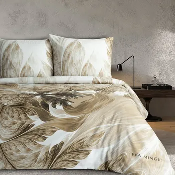 Povlečení Povlečení 160x200 cm saténové, bílé a béžové