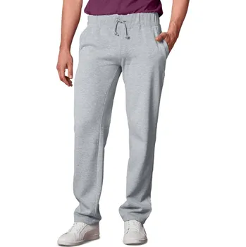 Dámské kalhoty Rovné moltonové kalhoty šedý melír 40/42