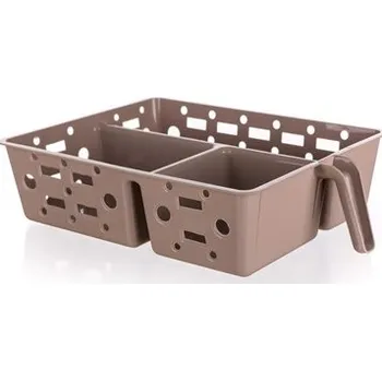 Úložný box BANQUET Organizér do ledničky perforovaný CULINARIA 30,5 x 23 x 8cm, hnědý