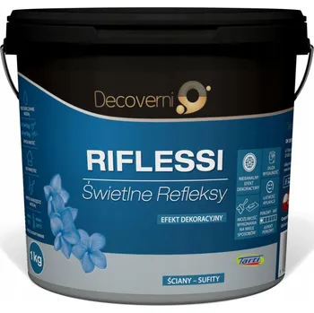 barva na zeď Decoverni strukturální akrylová Barva 1 l metalická barva