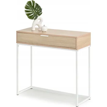 Konferenční stolek Konzolový Stolek Mebel-Partner bílá matná 80 x 76,5 x 28 cm