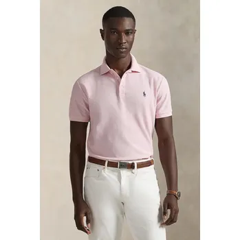 Pánské tričko Bavlněné polo tričko Polo Ralph Lauren 710B13479 růžová 03X, vel. L