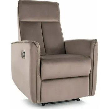 Křeslo Polohovací křeslo NIKOS Velvet cappuccino