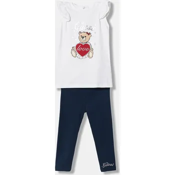 Kojenecká souprava Dětská bavlněná souprava Guess A6RG02.KA6W4.PPY2 bílá 00X, vel. 62-68