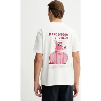 Bavlněné tričko Marc O'Polo 5000010969 béžová 01X, vel. M