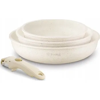 Pánev Sada pánví s odnímatelnou rukojetí Starke Pro Compacti Cream 20/24/28 4 ks