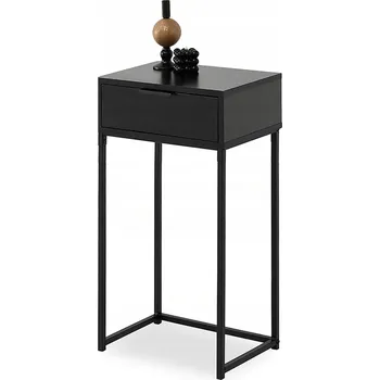 Konferenční stolek Konzolový Stolek Mebel-Partner černá matná 40 x 76,5 x 28 cm