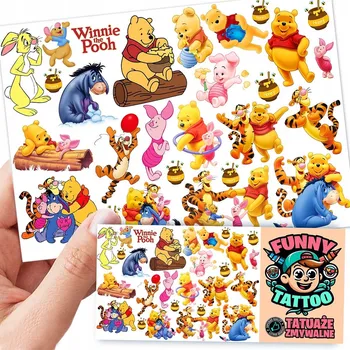 Odstranitelné tetování Filmová a herní nálepka na tetování Dětské vodní tetování Omyvatelné k narozeninám Dárek Dočasný dárek pro děti Originální opakovaně použitelné Spousta Vzorů