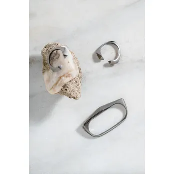 Prsten La Dominique Triga Double prsten - dark silver Velikost: Velikost 51-53