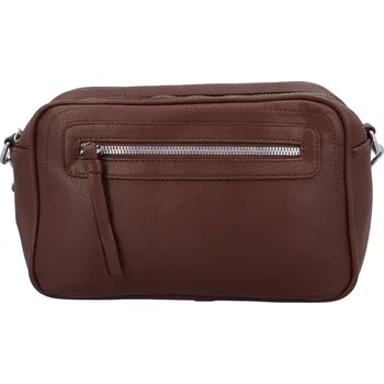 Kabelka Příjemná dámská koženková crossbody Ivette, čokoládová