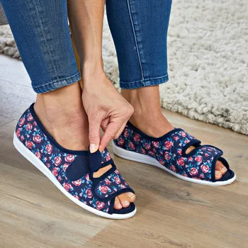 Dámské pantofle Bačkory modrá, červená 38 EU