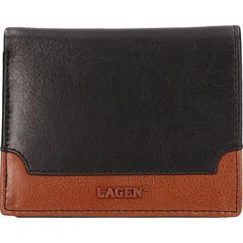 Módní doplněk pánská peněženka kožená BLC-5261 ČERNA/HNĚDÁ BLK/CGN