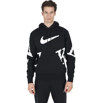Dámská mikina Pánská mikina s kapucí NIKE-M NK CLUB BB GX HDY NEO VAR BLACK/WHITE Černá XL