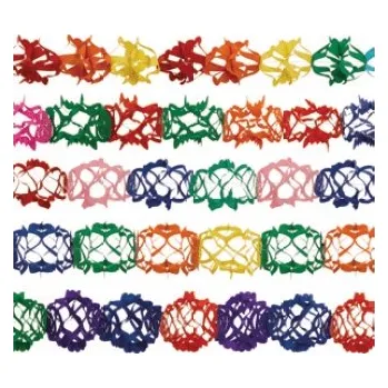 Papírová girlanda, vícebarevná, 17 x 400 cm