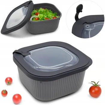 Dóza na potraviny Nádoba do MIKROVLNNÉ trouby 600 ml na potraviny do MRAZÁKU s víkem, svačinový box