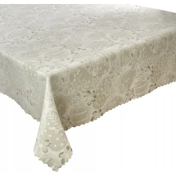 ubrus Ubrus Vánoční Odolný proti Skvrnám Velikonoční Béžový Vajíčka Kraslice 110x220 cm