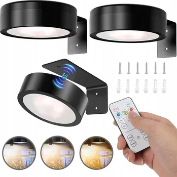 Obraz 3 KS BEZDRÁTOVÉ SVĚTLO NA OBRAZY S DÁLKOVÝ OVLADAČ, 3 BARVY SVĚTLA, STMÍVATELNÉ