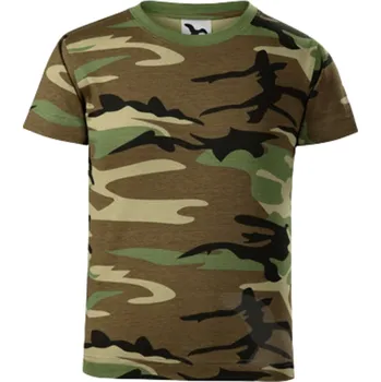 Malfini Camouflage Tričko dětské brown