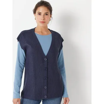 Dámská vesta Vesta na knoflíky nám. modrá 46/48