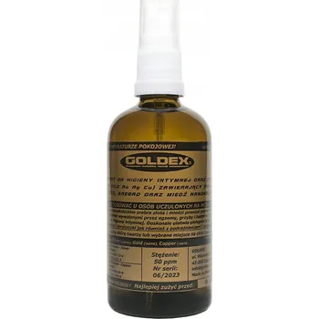 Intimní hygienický prostředek Goldex Tekutina pro intimní hygienu zlato stříbro měď nanokoloidní 100 ml