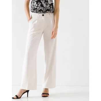 Dámské kalhoty Široké splývavé kalhoty režná 38