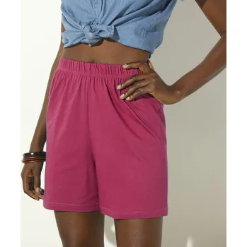 Dámské kraťasy Sada 2 širokých šortek s pružným pasem bílá/malinová 38/40