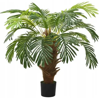 umělá květina Umělý cykas rozvinutý 80-90 cm zelený v černém květináči