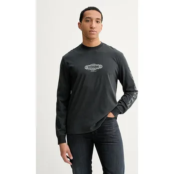 Pánské tričko Bavlněné tričko s dlouhým rukávem Guess Originals M6RI58.K8FQ4 černá 99X, vel. M