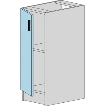 Kuchyňská skříňka Slevadoma Spodní skříňka T-30-N Barva dvířek: ořech - tmavý, Barva korpusu: dub tacho