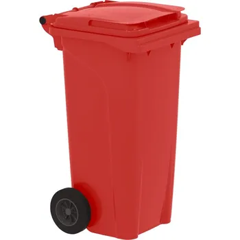 Železářství Plastová popelnice 120 l červená - premium
