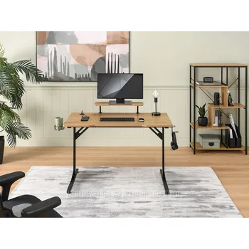 Psací stůl Obdélníkový psací stůl Mebel-Partner 131 x 60 x 91 cm dub