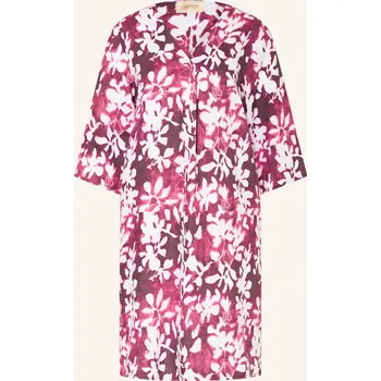 Dámské šaty Cartoon Dámské Lněné Šaty S 3/4 Rukávem, krémová / fuchsiová, 40