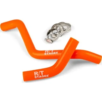Chlazení pro motocykl Sada hadic chladicí kapaliny Stage6 R/T Derbi Euro 3/4, oranžová