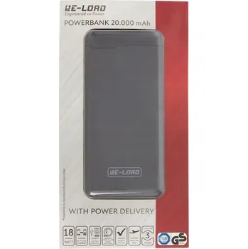 Powerbanka Powerbanka Re-Load 20000 mAh černá s rychlým nabíjením