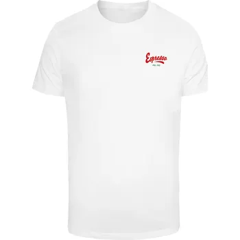 Pánské oblečení Pánské tričko Espresso Veloce bílé Mister Tee bílá 2969014