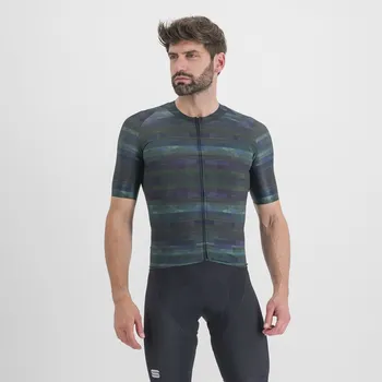 cyklistický dres dres Sportful Glitch Bomber Jersey Multicolor Black XXL