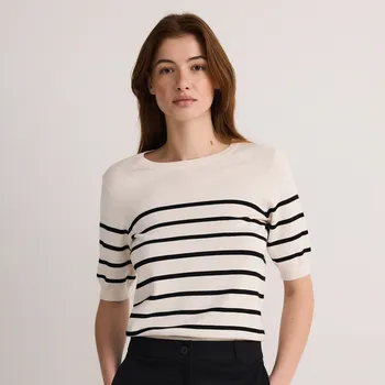 Dámský svetr Reserved - Žerzejový top s vysokým podílem viskózy - vícebarevná - ZT009-MLC - ZT009-MLC-L-2