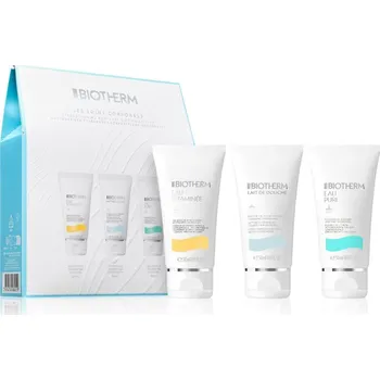 Koupelový olej Biotherm Eau Biotherm Eau Pure Shower Gel osvěžující sprchový gel pro všechny typy pokožky 50 ml + Biotherm Lait Corporel Lait De Douche čisticí sprchové mléko s citrusovými esencemi 50 ml + Biotherm Eau Vitaminée čisticí sprchový gel 50 ml