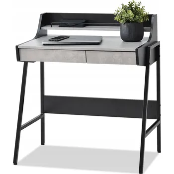 Psací stůl Psací stůl Mebel-Partner obdélníkový černý se 2 zásuvkami 78 x 48 x 89 cm