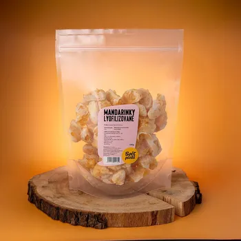 Sušené ovoce Mandarinky lyofilizované váha 100g