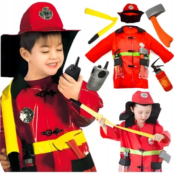 Karnevalový kostým Kostým Hasič LEAN Toys vel. 90-120