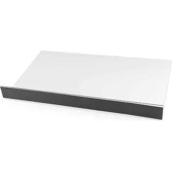 Magnetická zarážka / přepážka do kovového regálu 49x30 cm - transparent