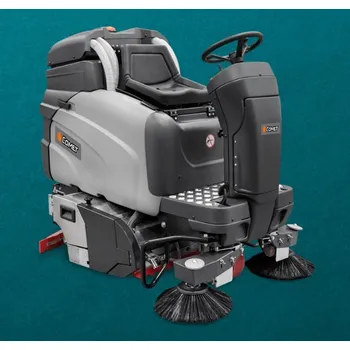 Podlahový mycí stroj Comet CRS EVOTECH - MYCÍ A ZAMETACÍ podlahový bateriový stroj s posedem