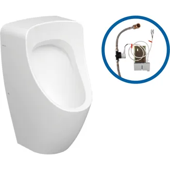 Pisoár BOCCHI Taormina - Pisoár s radarovým splachováním, 24 V, přívod vody zezadu, bílá lesklá