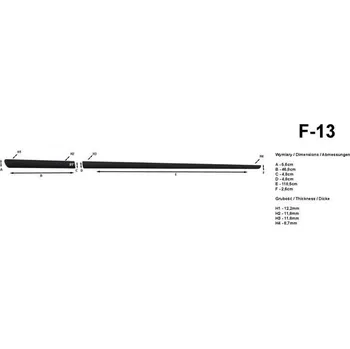 Lišta karosérie Lišty dveří Honda Civic, 2006 - 2011, 3 dveře.