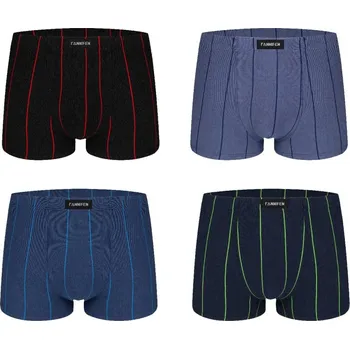 Boxerky FANNIFEN Pánské bavlněné boxerky G5201 - 4ks v balení Velikost: 3XL