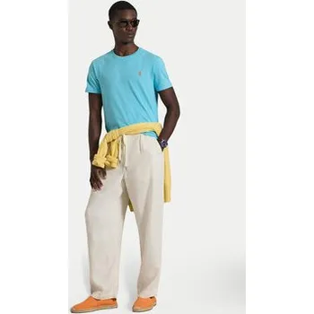 Pánské tričko Polo Ralph Lauren T-Shirt 710671438510 Modrá Custom Slim Fit M