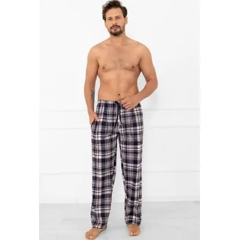 Pánské pyžamové kalhoty Italian Fashion Edwin - bavlna Modro-béžová M