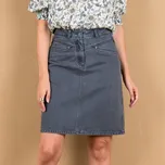 Krátká džínová sukně šedá 44